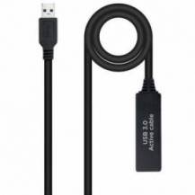 CABLE ALARGADOR AMPLIFICADOR USB 3.0 NANOCABLE 10.01.0312/ USB MACHO - USB HEMBRA/ 10M/ NEGRO