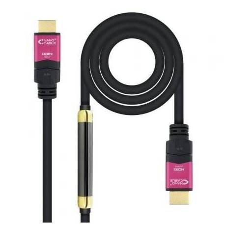 CABLE HDMI 2.0 4K NANOCABLE 10.15.3730/ HDMI MACHO - HDMI MACHO/ 30M/ NEGRO