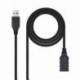 CABLE ALARGADOR USB 3.0 NANOCABLE 10.01.0902-BK/ USB MACHO - USB HEMBRA/ 2M/ NEGRO