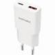 CARGADOR DE PARED NANOCABLE 10.10.2022/ 1XUSB TIPO-C/ 1XUSB/ 20W/ BLANCO