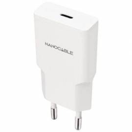 CARGADOR DE PARED NANOCABLE 10.10.2027/ 1XUSB TIPO-C/ 30W/ BLANCO