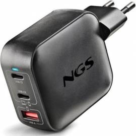 CARGADOR DE PARED GAN NGS BUD100WTINY 100W/ 2XUSB TIPO-C/ 1XUSB/ 100W
