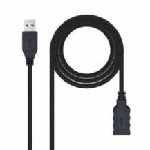 CABLE ALARGADOR USB 3.0 NANOCABLE 10.01.0903-BK/ USB MACHO - / USB HEMBRA/ 3M/ NEGRO