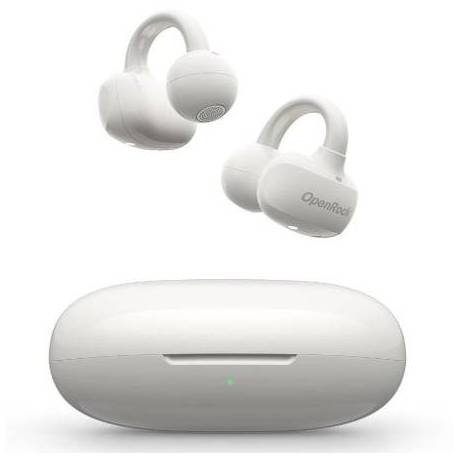 AURICULARES DEPORTIVOS DE CONDUCCIÓN AÉREA OPENROCK E OPACE02 CON ESTUCHE DE CARGA/ AUTONOMÍA 7H/ BLANCOS