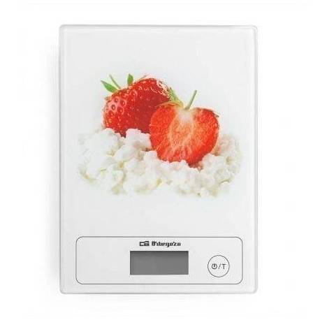 BÁSCULA DE COCINA ELECTRÓNICA ORBEGOZO PC 1018/ HASTA 5KG/ BLANCA