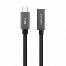 CABLE ALARGADOR USB 3.2 NANOCABLE 10.01.4401/ USB TIPO-C MACHO - USB TIPO-C HEMBRA/ 1M/ NEGRO