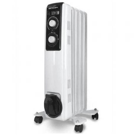 RADIADOR DE ACEITE ORBEGOZO RF 1000 A/ 2 POTENCIAS/ 500-1000W/ 5 ELEMENTOS CALORÍFICOS