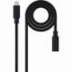 CABLE ALARGADOR USB TIPO-C 3.2 NANOCABLE 10.01.4501/ USB TIPO-C MACHO - USB TIPO-C HEMBRA/ 1M/ NEGRO