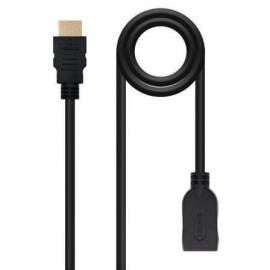 CABLE ALARGADOR HDMI NANOCABLE 10.15.1013/ HDMI MACHO - HDMI HEMBRA/ 3M/ NEGRO