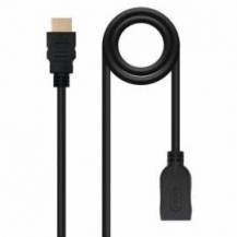 CABLE ALARGADOR HDMI NANOCABLE 10.15.1013/ HDMI MACHO - HDMI HEMBRA/ 3M/ NEGRO