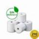 CAJA DE ROLLOS PAPEL TÉRMICO GENÉRICO 57X35 210U BPA/ 57 X 35MM/ 210 UNIDADES