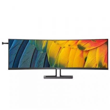 MONITOR PROFESIONAL ULTRAPANORÁMICO CURVO PHILIPS 45B1U6900C 44.5'/ DUAL QHD/ MULTIMEDIA/ REGULABLE EN ALTURA/ NEGRO