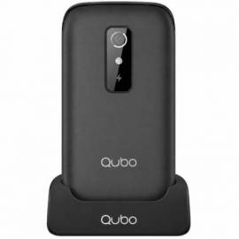 TELÉFONO MÓVIL QUBO P-220BKC 4G PARA PERSONAS MAYORES/ NEGRO