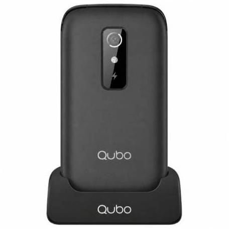 TELÉFONO MÓVIL QUBO P-220BKC 4G PARA PERSONAS MAYORES/ NEGRO