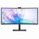 MONITOR PROFESIONAL ULTRAPANORÁMICO CURVO SAMSUNG VIEWFINITY S6 S34C652VAU 34'/ UWQHD/ WEBCAM/ MULTIMEDIA/ REGULABLE EN ALTURA/