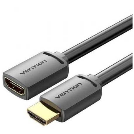 CABLE ALARGADOR HDMI 4K VENTION AHCBF/ HDMI MACHO - HDMI HEMBRA/ 1M/ NEGRO