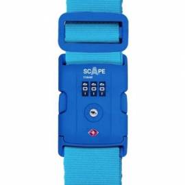 CORREA PARA MALETA CON COMBINACIÓN SCAPE TRAVEL E0120/ AZUL