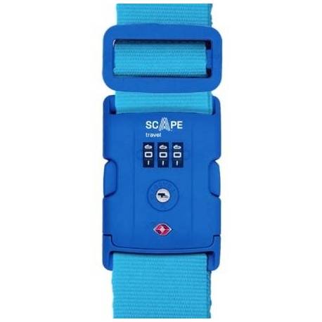 CORREA PARA MALETA CON COMBINACIÓN SCAPE TRAVEL E0120/ AZUL