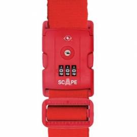 CORREA PARA MALETA CON COMBINACIÓN SCAPE TRAVEL E0121/ ROJA