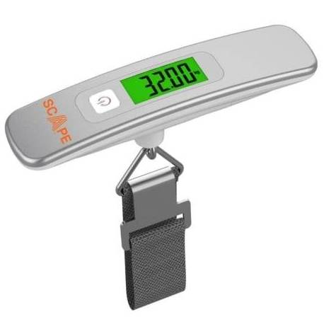 BÁSCULA PARA MALETAS SCAPE TRAVEL EC002/ PLATA