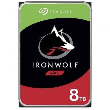 DISCO DURO SEAGATE IRONWOLF NAS ST8000VN004 8TB/ 3.5'/ SATA III/ 256MB