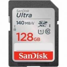 TARJETA DE MEMORIA SANDISK ULTRA 128GB SD HC UHS-I - SDXC/ CLASE 10/ 140MBS