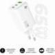 CARGADOR DE PARED GAN SUBBLIM 65W CHARGER USB C+C+A/ 2XUSB TIPO-C/ 1XUSB/ 65W