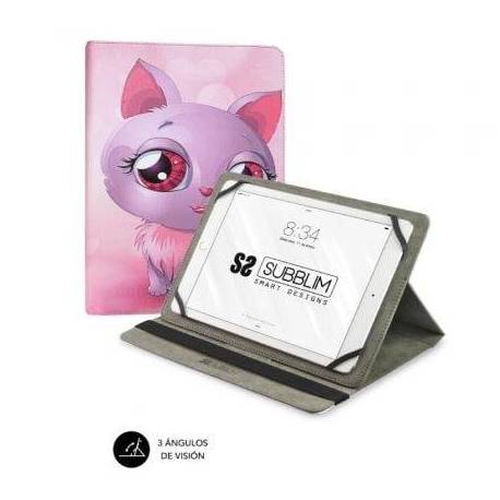 FUNDA SUBBLIM TRENDY CAT PARA TABLETS DE 10.1'-11'