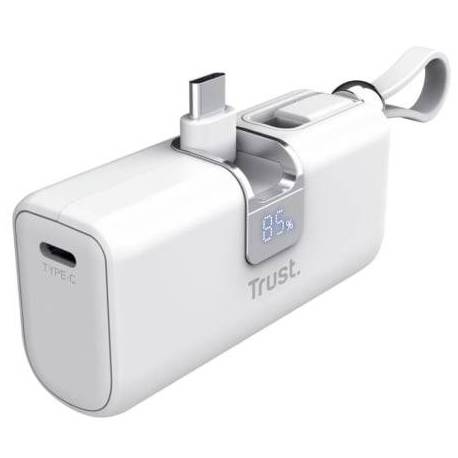 POWERBANK 5000MAH TRUST PACTO 26105/ 18W/ BLANCA
