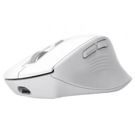 RATÓN INALÁMBRICO TRUST NIVEN CONFORT 26022/ BATERÍA RECARGABLE/ HASTA 3200 DPI/ BLANCO