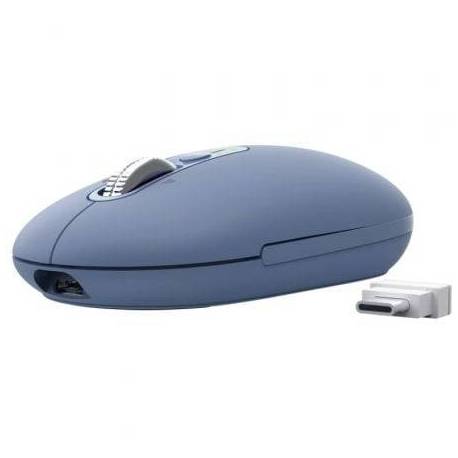 RATÓN INALÁMBRICO TRUST SERON 26020/ BATERÍA RECARGABLE/ HASTA 3200 DPI/ AZUL
