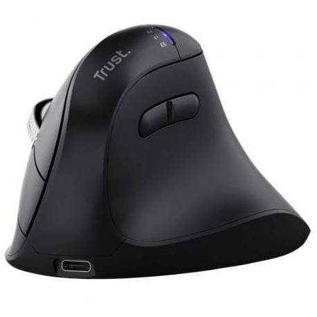 RATÓN VERTICAL INALÁMBRICO TRUST VYRAN 26107/ BATERÍA RECARGABLE/ HASTA 3200 DPI