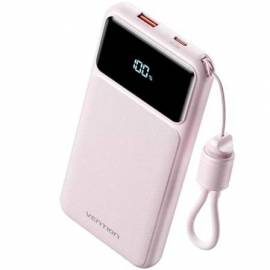 POWERBANK 10000MAH VENTION XGYP0-39-TY/ 22.5W/ ROSA/ INCLUYE CABLE USB TIPO-C