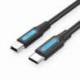 CABLE USB 2.0 TIPO-C VENTION COWBH/ USB TIPO-C MACHO - MINIUSB MACHO/ HASTA 10W/ 480MBPS/ 2M/ NEGRO