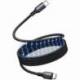 CABLE MAGNÉTICO USB 2.0 TIPO-C 5A VENTION TSABG/ USB TIPO-C MACHO - USB TIPO-C MACHO/ HASTA 240W/ 480MBPS/ 1.5M/ NEGRO