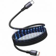 CABLE MAGNÉTICO USB 2.0 TIPO-C 5A VENTION TSABG/ USB TIPO-C MACHO - USB TIPO-C MACHO/ HASTA 240W/ 480MBPS/ 1.5M/ NEGRO