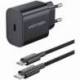 CARGADOR DE PARED VENTION G17B0-EU/ 1XUSB TIPO-C + CABLE LIGHTNING/ 20W
