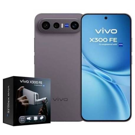 SMARTPHONE VIVO X300 FE 12GB/ 512GB/ 6.31'/ 5G/ NEGRO/ INCLUYE EXTENSOR TELEOBJETIVO