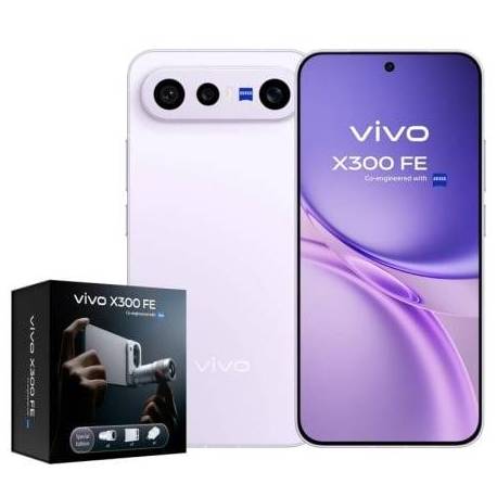 SMARTPHONE VIVO X300 FE 12GB/ 512GB/ 6.31'/ 5G/ PÚRPURA/ INCLUYE EXTENSOR TELEOBJETIVO