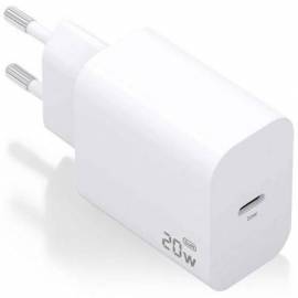 CARGADOR DE PARED GAN AISENS A110-0938/ 1XUSB TIPO-C/ 20W/ BLANCO