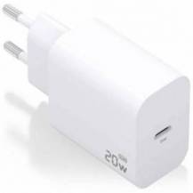 CARGADOR DE PARED GAN AISENS A110-0938/ 1XUSB TIPO-C/ 20W/ BLANCO