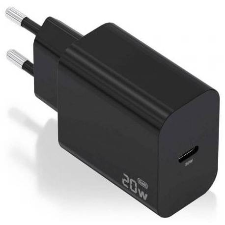 CARGADOR DE PARED GAN AISENS A110-0939/ 1XUSB TIPO-C/ 20W/ NEGRO