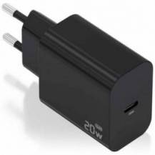 CARGADOR DE PARED GAN AISENS A110-0939/ 1XUSB TIPO-C/ 20W/ NEGRO