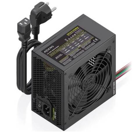 FUENTE DE ALIMENTACIÓN AISENS ASPC-500ATX-PSEBK/ 500W/ VENTILADOR 12CM