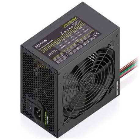 FUENTE DE ALIMENTACIÓN AISENS ASPC-500ATX-SEOBK/ 500W/ VENTILADOR 12CM