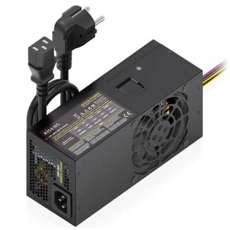 FUENTE DE ALIMENTACIÓN TFX AISENS ASPC-500TFX-PSEBK/ 500W/ VENTILADOR 8CM