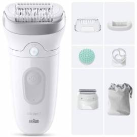 DEPILADORA BRAUN SILK EPIL SKINSPA7 7-081/ CON BATERÍA/ 6 ACCESORIOS
