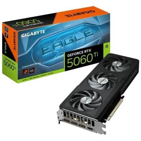 TARJETA GRÁFICA GIGABYTE GEFORCE RTX 5060 TI EAGLE MAX OC/ 8GB GDDR7
