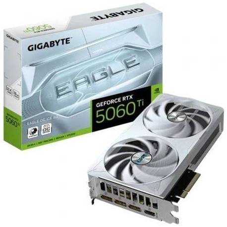 TARJETA GRÁFICA GIGABYTE GEFORCE RTX 5060 TI EAGLE OC ICE/ 8GB GDDR7
