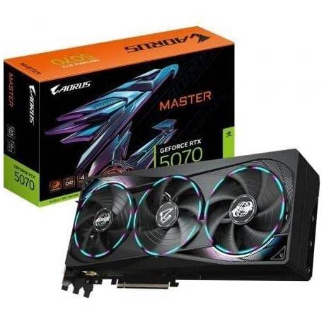 TARJETA GRÁFICA GIGABYTE AORUS GEFORCE RTX 5070 MASTER/ 12GB GDDR7